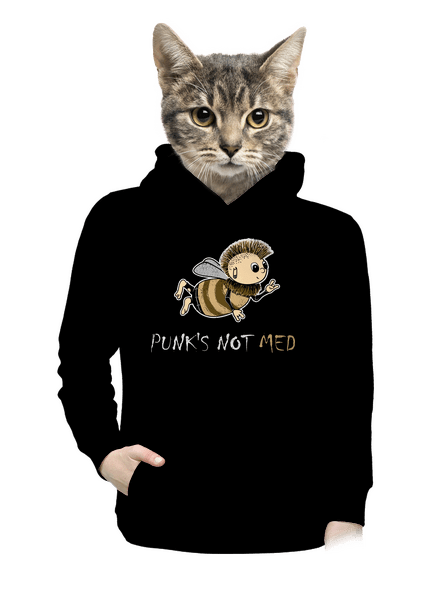 Punks Not Med dámská mikina klokanka Black