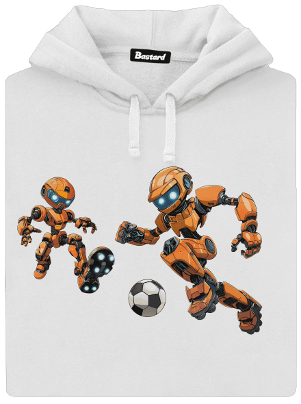AI fotbal dámská mikina klokanka White