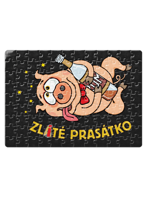 Zlité prasátko puzzle White
