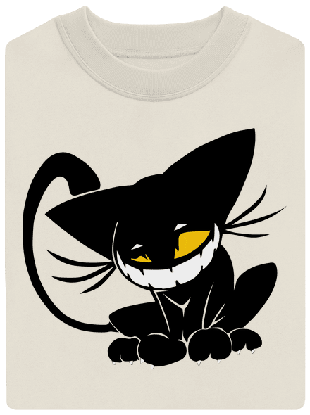 Evil cat unisex mikina bez kapuce Off White