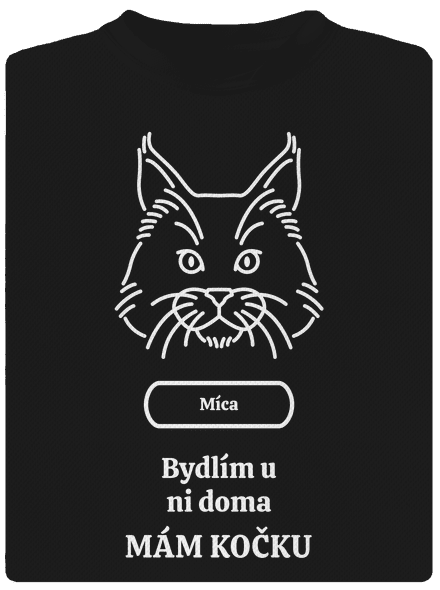 Nemůžu, mám kočku pánské sportovní tričko Black