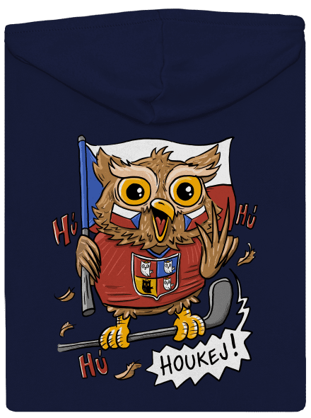 Houkej pánská mikina na zip Navy