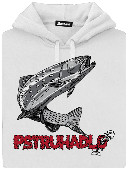 Pstruhadlo dámská mikina klokanka White