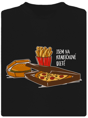 Krabičková dieta pánské sportovní tričko Black