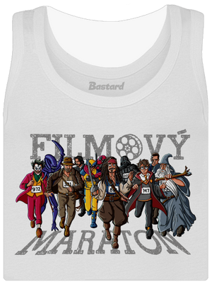 Filmový maraton dámské tílko klasické White