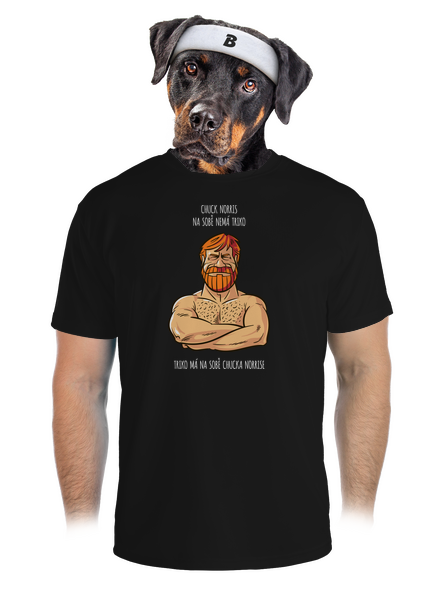 Chuck Norris pánské sportovní tričko Black