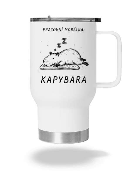 Pracovní morálka termohrnek White