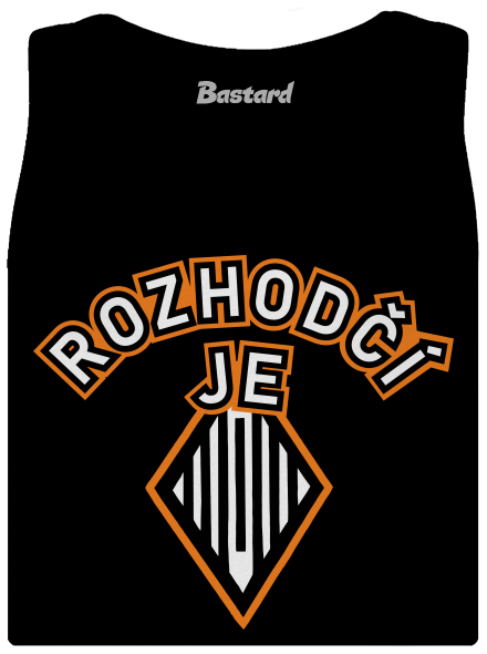 Rozhodčí dámské tílko klasické Black