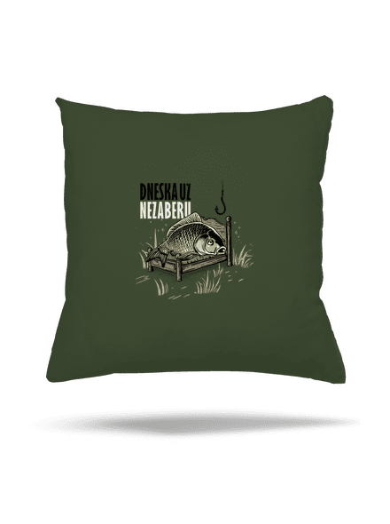 Dneska už nezaberu polštář Olive Green