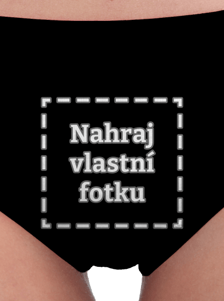 Vlastní potisk dámské kalhotky Black