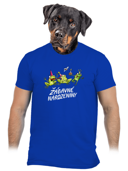 Žábavné narozeniny pánské tričko Royal Blue