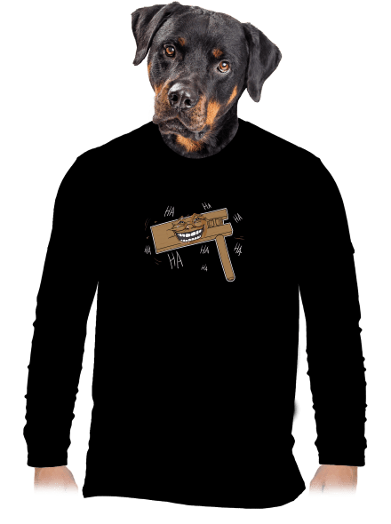 Řehtačka pánské dlouhý rukáv Black