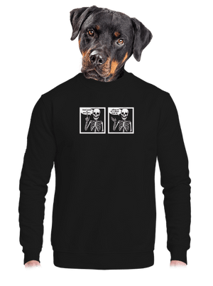 unisex mikina bez kapuce