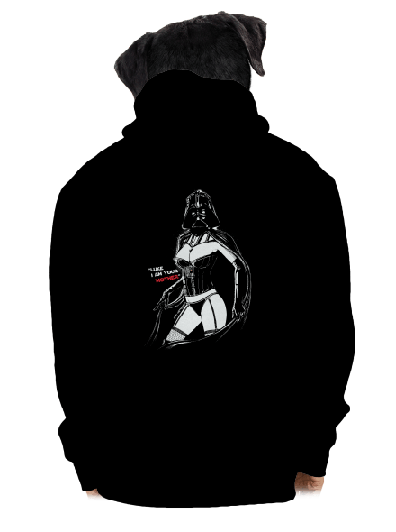 Mrs. Vader pánská mikina na zip Black
