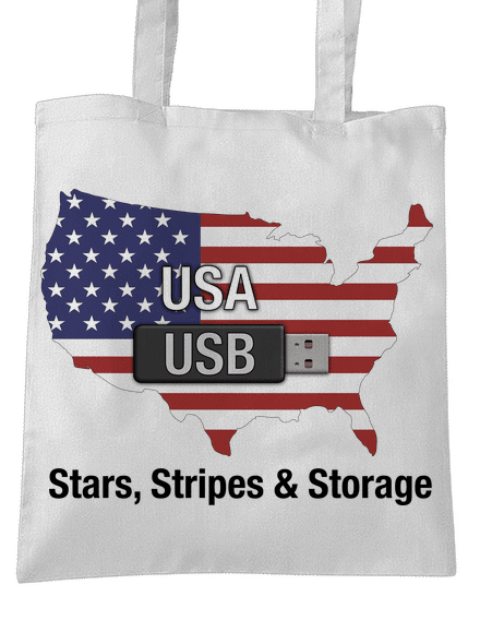 USA a USB taška White