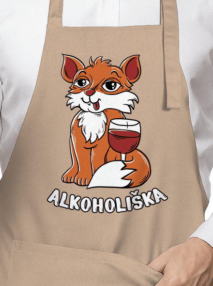 Vínová Alkoholiška zástěra Rope