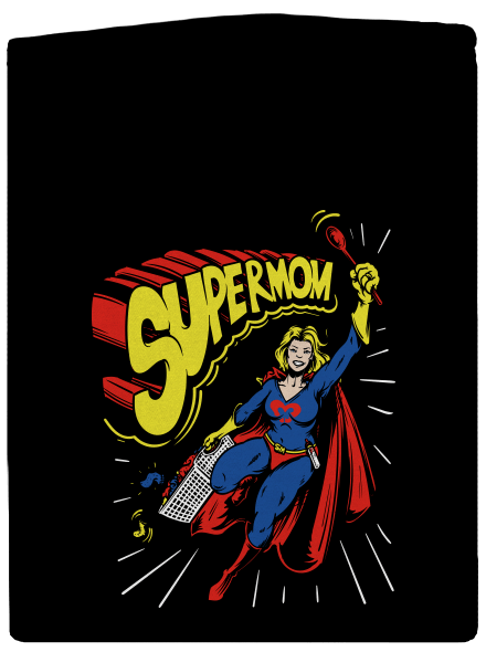 Supermom pánská mikina na zip Black