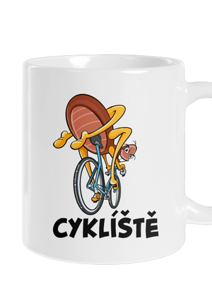 Cyklíště klasický hrnek White