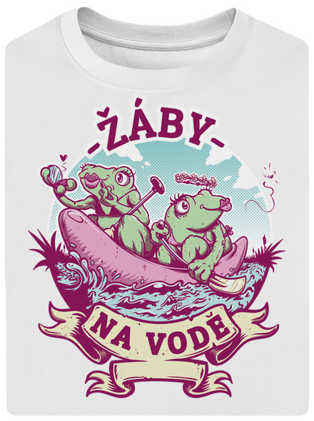 Žáby na vodě unisex tričko oversized White