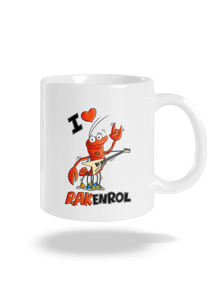 Rakenrol klasický hrnek White