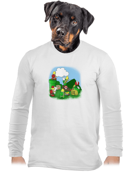 Jak se staví nový level? pánské dlouhý rukáv White