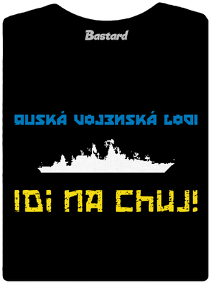 Ukrajina - Lodi idi na chuj dámské tričko premium Black