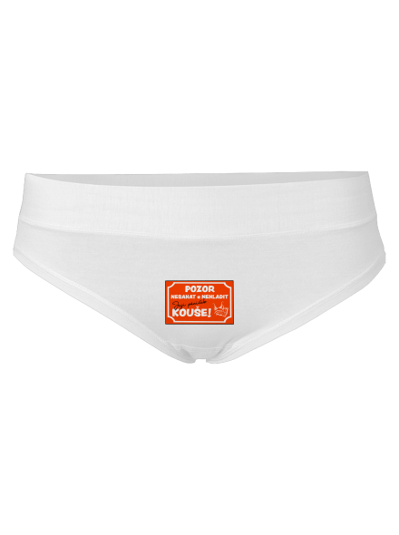 Pozor, nesahat dámské kalhotky White