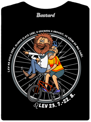 Cyklistický horoskop: Lev dámské tričko premium Black