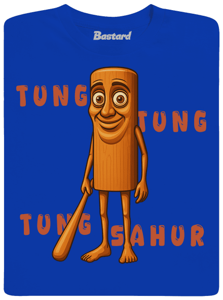 Tung Tung Tung Sahur – Italian Brainrot pánské dlouhý rukáv Royal Blue