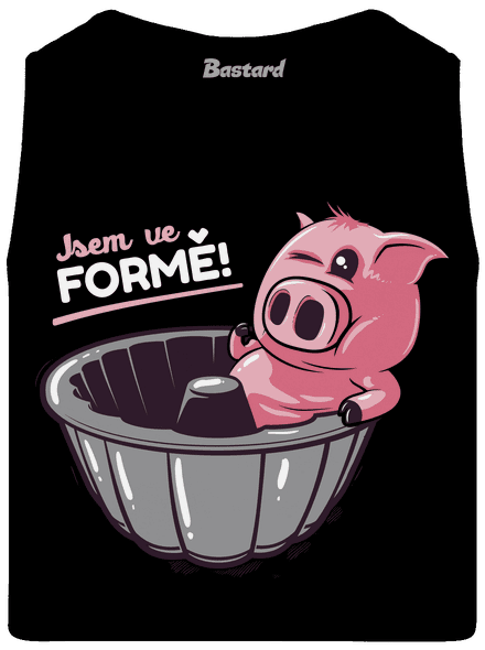 Ve formě pánské tílko Black