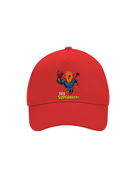 Táta superhrdina kšiltovka baseballka Classic Red