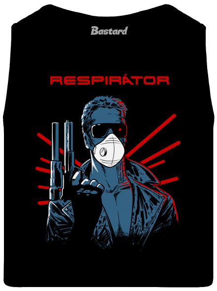 Respirátor pánské tílko Black