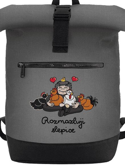 Rozmazluji slepice batoh Grey Marl