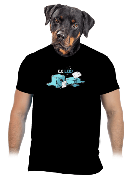 Koledy pánské tričko Black