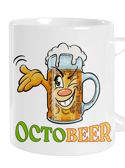Octobeer velký hrnek White