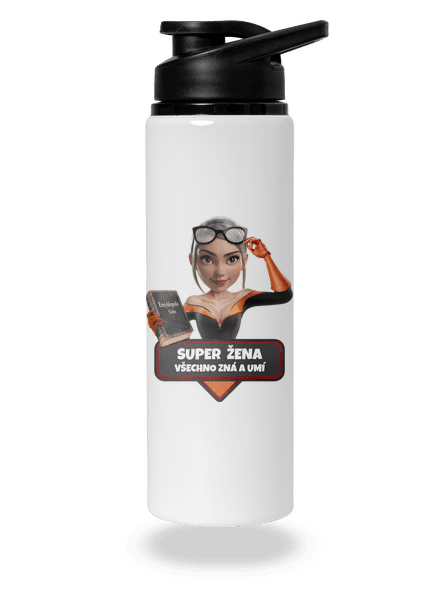 Super máma lahev na vodu White