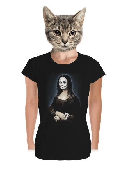 Mona Joker Lisa dámské tričko premium Black