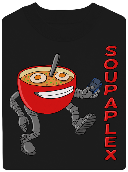 Soupaplex unisex mikina bez kapuce Black