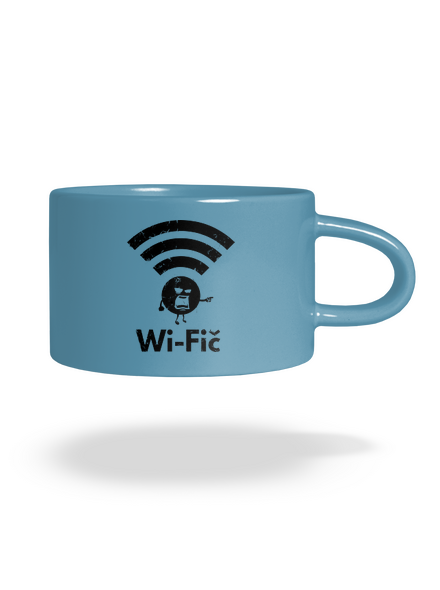 Wifič hrnek makronka Blue Macaron