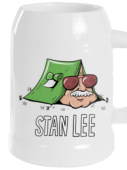 Stan Lee půllitr White