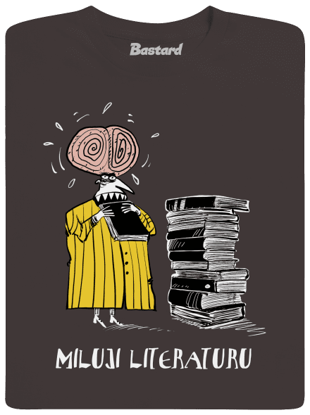 Miluji literaturu pánské dlouhý rukáv Bear Brown