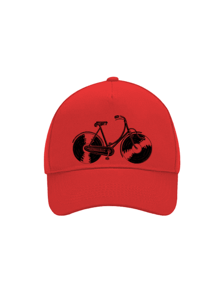 Gramofonové kolo kšiltovka baseballka Classic Red
