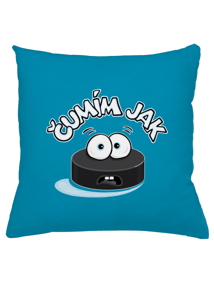 Čumím jak puk polštář Blue Turquoise
