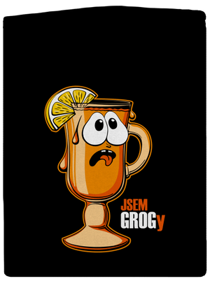 Jsem grogy dámská mikina na zip Black