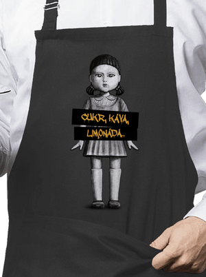 Cukr, káva, limonáda zástěra Dark Grey