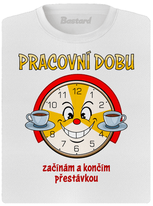 Pracovní doba dámské sportovní tričko White