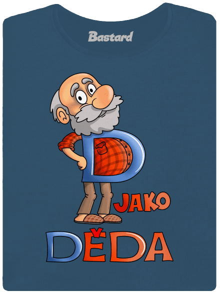 D jako děda dámské tričko premium Petrol Blue