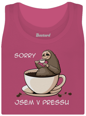 V pressu dámské tílko klasické Magenta