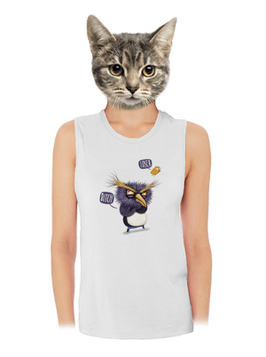 Tučňák prostě nelétá dámské tílko volné White