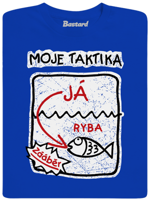 Rybářská taktika pánské tričko Royal Blue